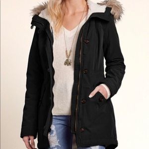 Hollister Sherpa Lined Parka